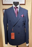 Blauw double breasted kostuum
